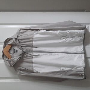 Eddie Bauer Lightweight Packable Full Zip Up Hooded Windbreaker Jacket